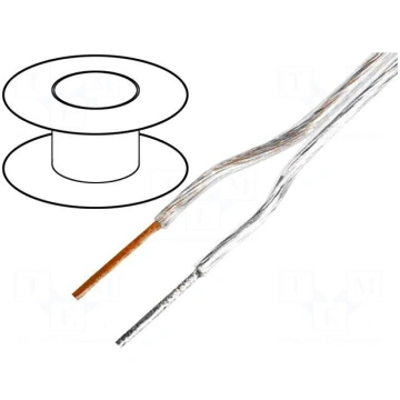 Wire: loudspeaker cable | 2x0,22mm2 | stranded | O