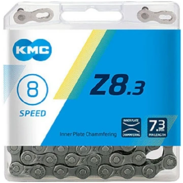 Ķēde - KMC Z8.3 Silver Grey - BZ08NG114 - 6-8 ātru