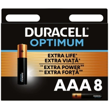 Baterijas DURACELL OPTIMUM AAA 8 gab. - 400-08476