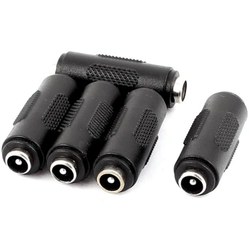 sourcingmap 5Pcs DC Power Female to Female Jack Ad