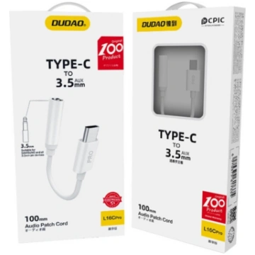 Dudao Audio adapteris austiņām ar USB-C līdz 3,5 m