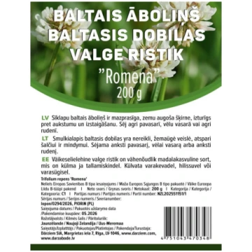 Āboliņš baltais Romena 200g DĀRZIEM