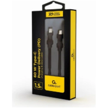 CABLE USB-C PD 1.5M/CC-USB2-CMCM60-1.5M GEMBIRD