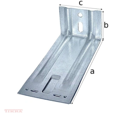 Fasādes leņķis 280x70x100x2.0 ar dubultribu