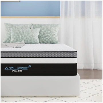 Azure 90 x 190 x 25 cm Hybrid Gel Memory Foam Matt