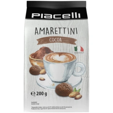 Biskvīta cepumi Piacelli Amarettini, ar kakao garš