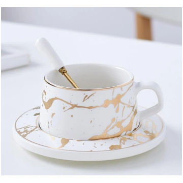 Marble Creative Afternoon Tea Cup Saucer Water Cup
