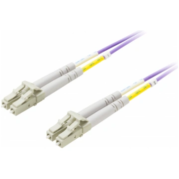 FIBER CABLE DELTACO OM4, LC - LC, DUPLEX, MULTIMOD