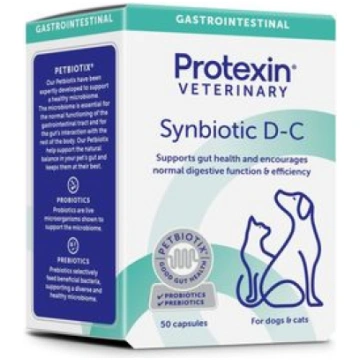 SYNBIOTIC DC 200MG KAPS N50 SUŅIEM/KAĶIEM Protexin