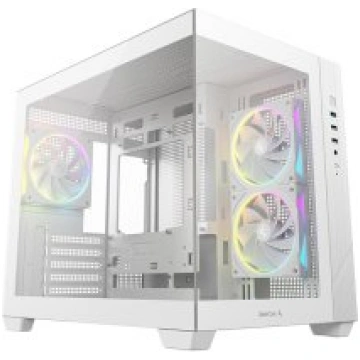 Deepcool Case CG330 3F WH White Micro ATX
