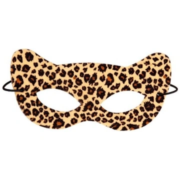 Karnevāla auduma maska ar leoparda apdruku Nenurod