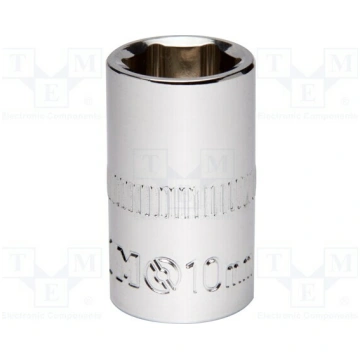 Socket: 6-angles; socket spanner; HEX 10mm; 1/4" |