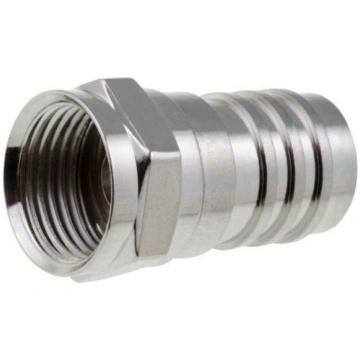 Connector: F; plug; male; compression; for cable; 