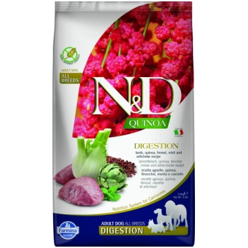 N&D dog bezgraudu sausā barība ar jēru, kvinoju, f