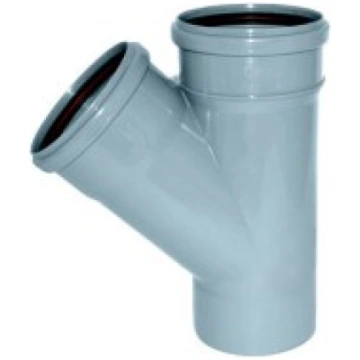 Iekšējās kanalizācijas trejgabals DN 110 mm, 45° H