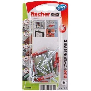 Chevilles duopower 10x50 ar āķi - FISCHER - 2 iepa