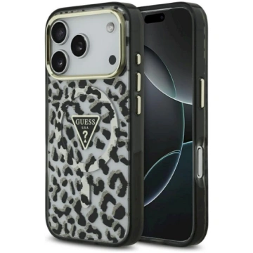 GUESS Guess Leopard Glitter MagSafe Case Aizsargap