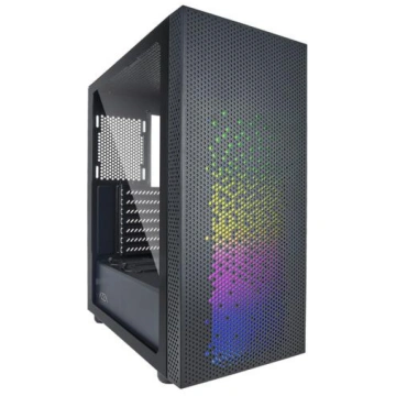 AZZA Celesta 340F Midi ATX ARGB Gaming PC Case Bla