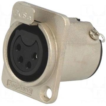 Socket | XLR | female | PIN: 4 | straight | with p