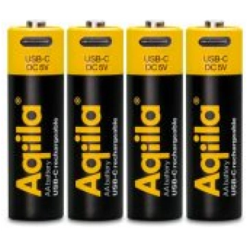 Aqiila AA USB-C 4pcs Baterijas 406093-AQIILA
