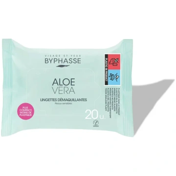 Kosmētikas noņemšanas salvetes ar Aloe Vera, 20 ga