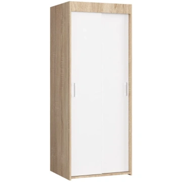 Priekškambara skapis CLP 2D, 70 cm, ozola/balts