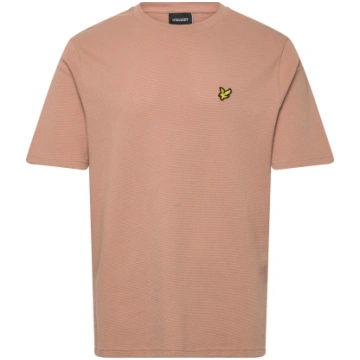 Lyle & Scott - Popcorn Jacquard T-Shirt - izmērs L