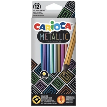 Zīmuļi CARIOCA Metallic 12 gab 200-13690