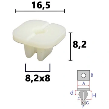 Tapsējuma podziņa ROM B14313 ROMIX