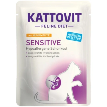 KATTOVIT Sensitive ar vistu un tītaru 85g