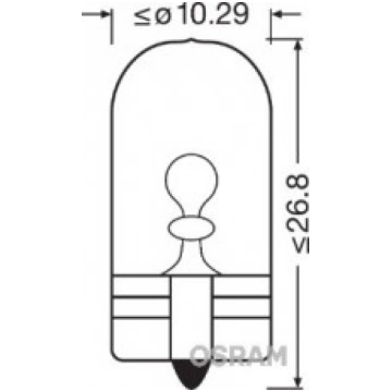 OSRAM Spriegums [V] - 12; W5W; Nominālā jauda [W] 