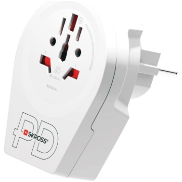 Ceļojuma adapteris: Pasaules uz Eiropu 250V 16A ar