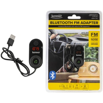FM adapteris Bluetooth, brīvroku, USB barošana, SD