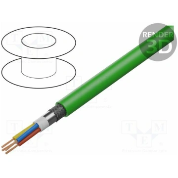 Wire; SF/UTP; 2x2x22AWG; industrial Ethernet,PROFI