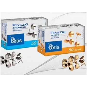 Tetis Pinezki srebrne stalowe WIKR-007184 (5906858
