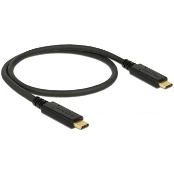 Delock USB-C - USB-C 0.5 m black (83042) ( DE 8304