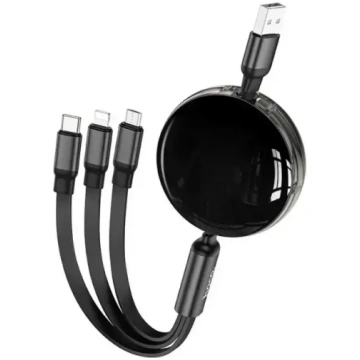 Kabelis 3in1 USB A uz Lightning / Micro USB / USB 