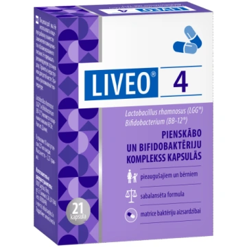 LIVEO 4 labās baktērijas, 21 kapsula
