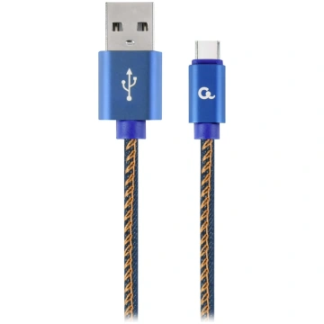 Cablexpert Premium Jeans (Denim) Type-C USB Cable 