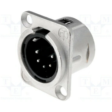 Connector: XLR; socket; male; PIN: 5; straight; so