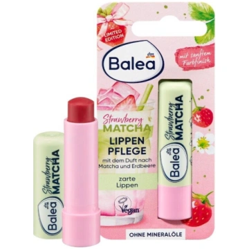 Balea lūpu kopšanas balzāms Strawberry Matcha, ar 
