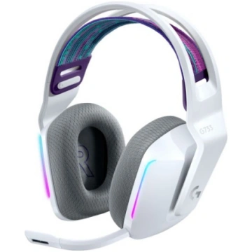 Logitech austiņas G733 Lightspeed White / N/A 981-