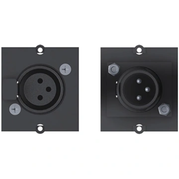 Bachmann frame XLR 3-pin socket, Screw terminal 3-