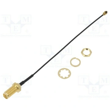 Cable; 100mm; IPEX MHF 1,RP-SMA female; angled,str