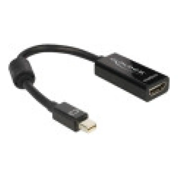 Adapteris AV Delock DisplayPort Mini — HDMI melns