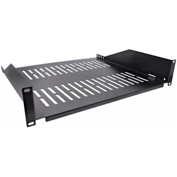 Plaukts InLine 19" 250mm 20kg 2U RAL 9005 melns