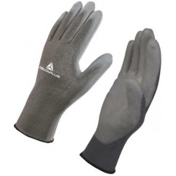 Protective gloves; Size: 9; grey; polyester,polyur