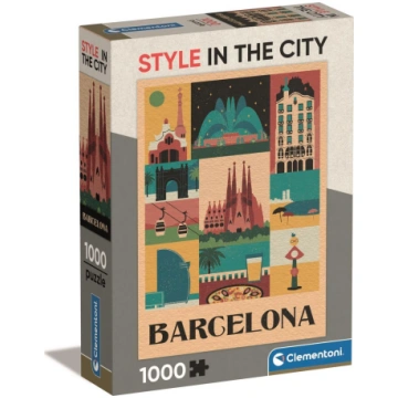 Clementoni Puzzle 1000 Compact Barcelona | GXP-919