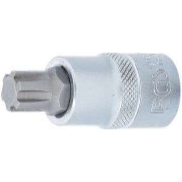 Bitu ligzda|Piedziņa 12,5 mm (1/2")|ar rievām (RIB