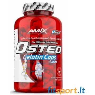 Amix Nutrition Osteo želatīns+ MSM 400 kapsulas. A